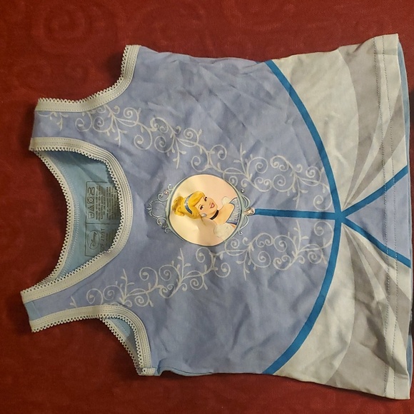 NEW Disney Cinderella Girls Blue Tank Top & Underwear - Size 2T-3T - Picture 2 of 8